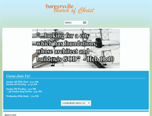Tablet Screenshot of bargersvillechristians.com